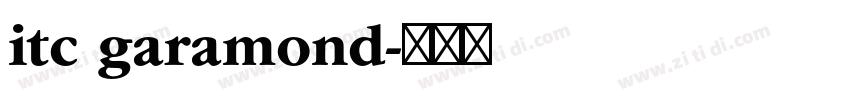 itc garamond字体转换